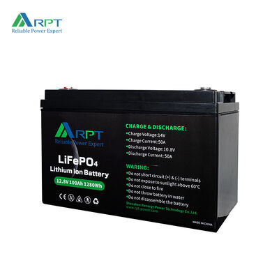 Qualität 1280Wh Lithium-Ionen-Rv-Batterie RPT 12V 100Ah LiFePO4-Batterie usine
